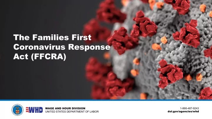 the families first coronavirus response act ffcra
