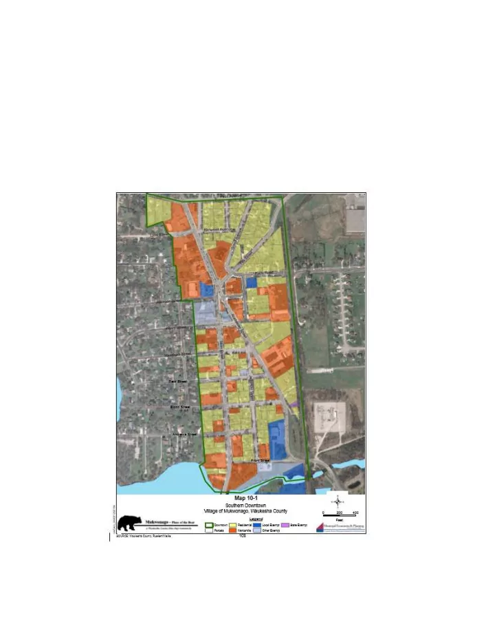 traditional framework downtown vs unified shopping center