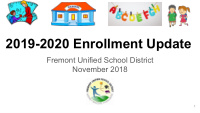 2019 2020 enrollment update