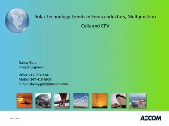 June 17, 2013  Presentation Outline  GOAL: Help you understand how to think  about the future costs