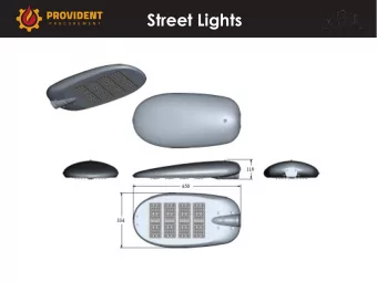 Street Lights From HPS to LEDs  Replacing  Optical  Luminary  Luminary  Luminous  Power