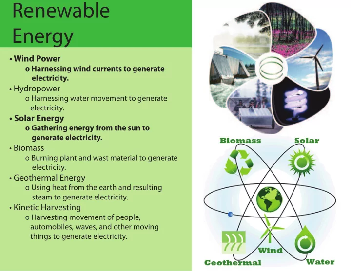 renewable energy