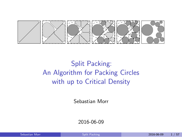 split packing an algorithm for packing circles with up to