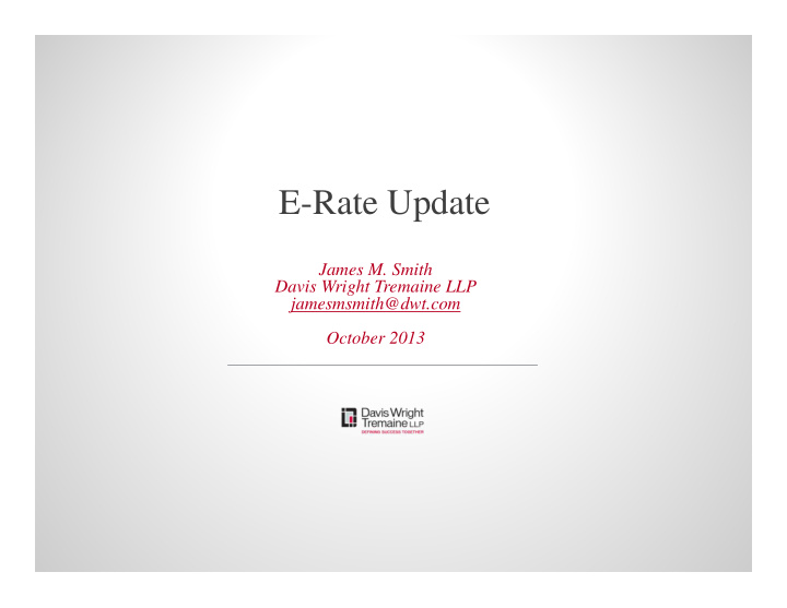 e rate update