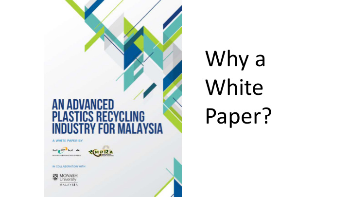 why a white paper negative news creating a misconception