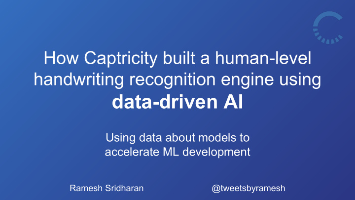 data driven ai