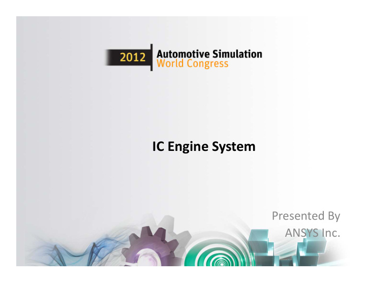 ic engine system