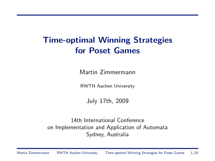 time optimal winning strategies for poset games