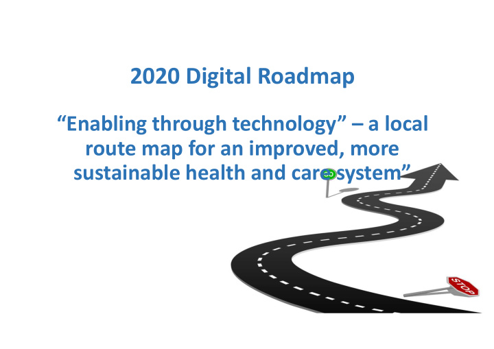 2020 digital roadmap