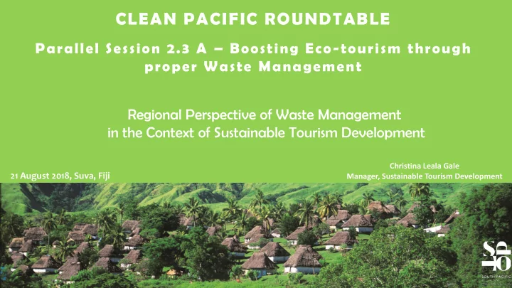 clean pacific roundtable