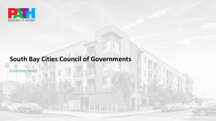 south bay cities council of governments
