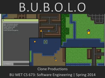 BU MET CS 673: Software Engineering | Spring 2014  Team Objectives  Participate in a fun and