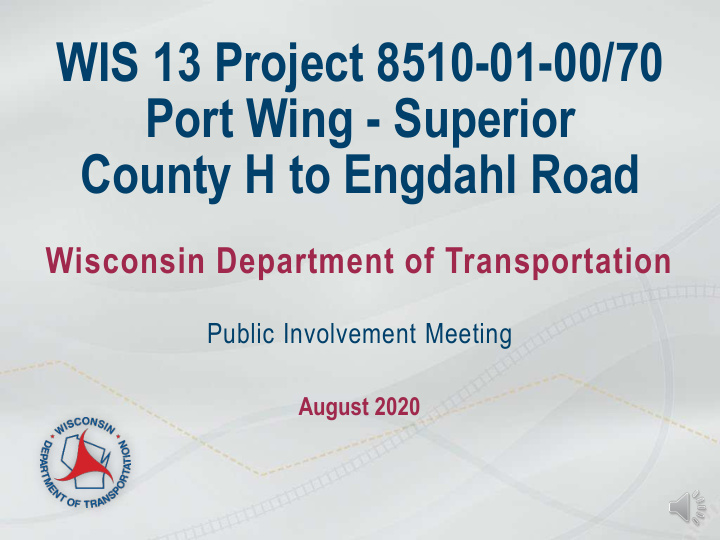 wis 13 project 8510 01 00 70 port wing superior county h