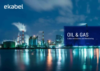 OIL &amp; GAS  Cable Accesories and Monitoring  OIL &amp; GAS  Solutions for the Oil &amp; Gas