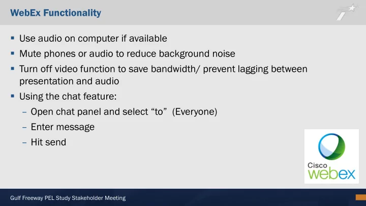 webex functionality use audio on computer if available