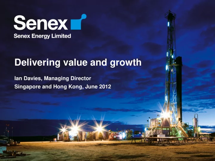 delivering value and growth