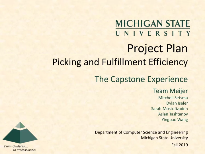 project plan