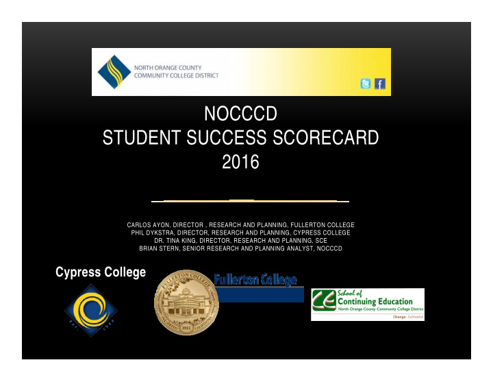 nocccd student success scorecard 2016