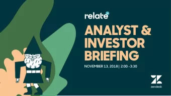 ANAL  YST &amp;  INVESTOR  BRIEFING  NOVEMBER 13, 2018 |  2:00 -3:30  Introduction  MARC  CABI VP,