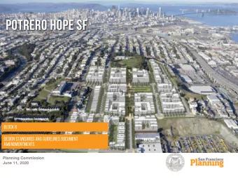 Potrero hope sf  Block B  Design standards and guidelines document  amendmentments  Planning