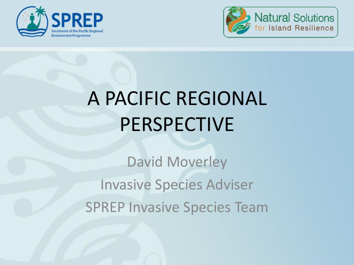 a pacific regional perspective