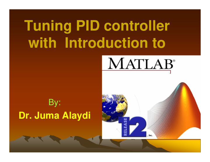tuning pid controller with introduction to