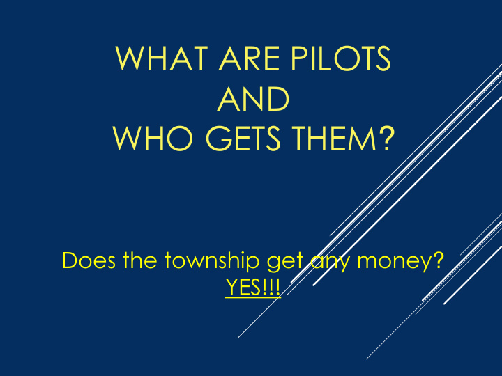what are pilots