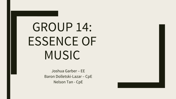 group 14 essence of music