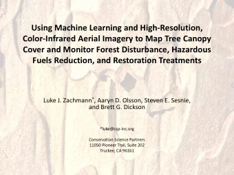 Using Machine Learning and High-Resolution,  Color-Infrared Aerial Imagery to Map Tree Canopy