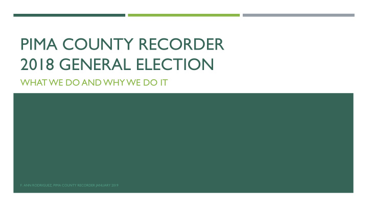 pima county recorder 2018 general election