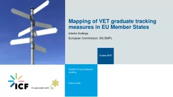Mapping of VET graduate tracking  measures in EU Member States  Interim findings  European