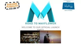 WELCOME TO OUR OFFICIAL LAUNCH  PARTY  #roadtomayflower  Our Host  Karl Friedrich  Partner  R2M