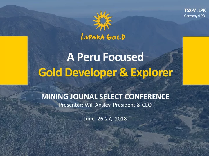a peru focused