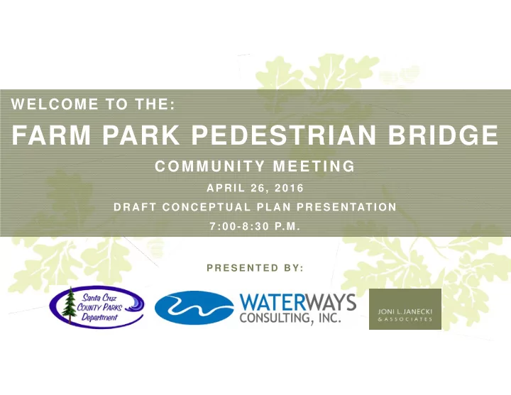 farm park pedestrian bridge