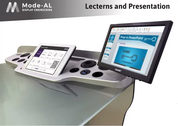 lecterns and presentation