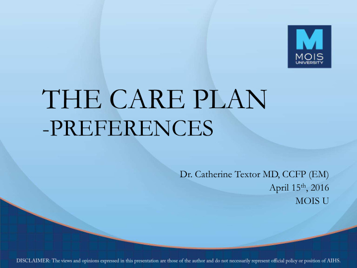 the care plan