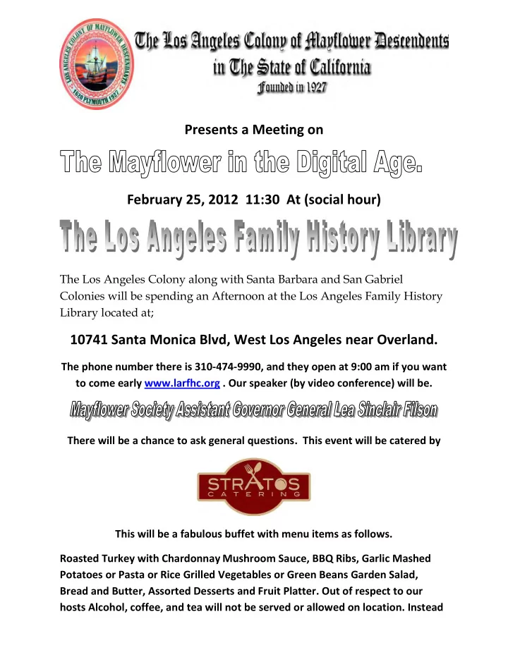 presents a meeting on february 25 2012 11 30 at social