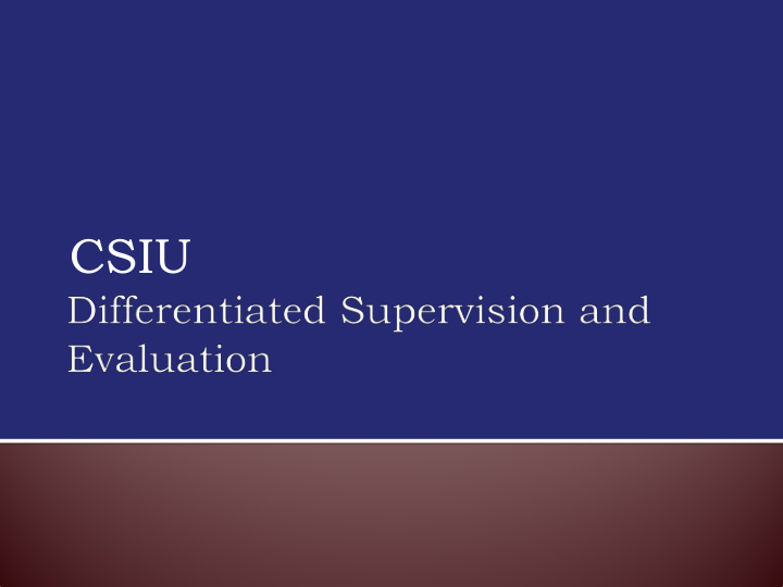 csiu evaluation summative rating of a teacher s