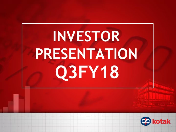 q3fy18 consolidated highlights q3fy18