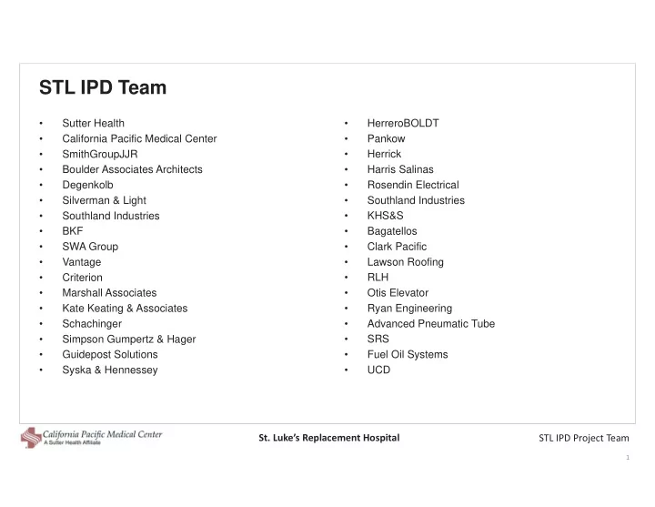 stl ipd team