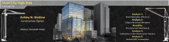 Steel City High-Rise  Pittsburgh, PA  Analysis 1:  Ashley N. Bistline  Steel Fabrication Efficiency