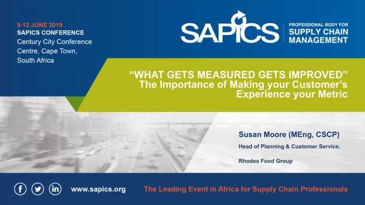 what gets measured gets improved the importance of making