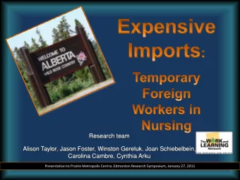 Research team  Alison Taylor, Jason Foster, Winston Gereluk, Joan Schiebelbein,  Carolina Cambre,