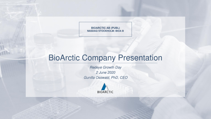 bioarctic company presentation