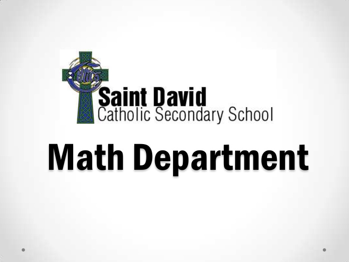 math department