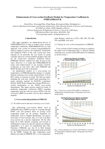 Enhancement of Cross-section Feedback Module for Temperature Coefficient in  STREAM/RAST-K Jiwon