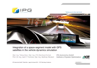 Integration of a space-segment model with GPS  satellites in the vehicle dynamics simulation  lli