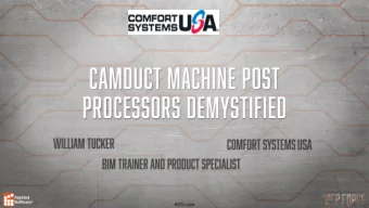 with CAMduct. When you get a new machine, it can be a hassle  figuring out how to get it up and