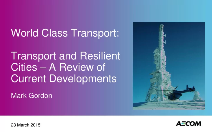 world class transport