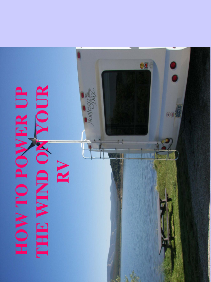 the wind on your how to power up rv i ntroduction rules
